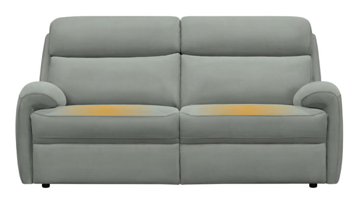 G Plan Hardy 3 Seater Sofa Heated Seats Plush Slate